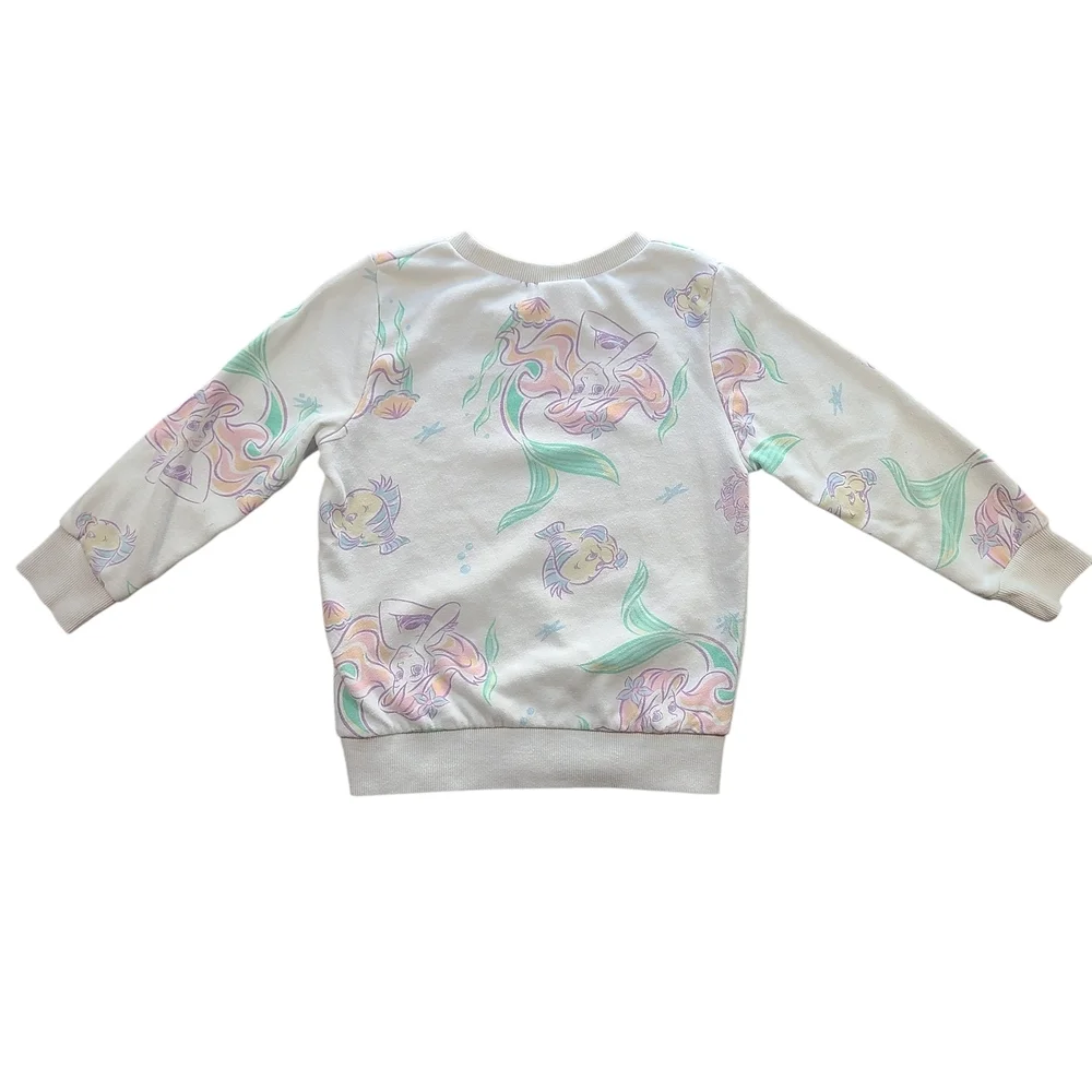 Disney Princess Little Mermaid Ariel Sweatshirt Girls 4T Pullover